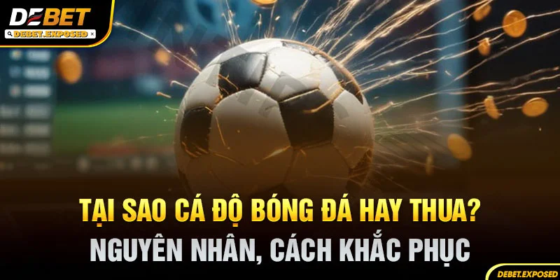 Tại sao cá độ bóng đá hay thua? Nguyên nhân, cách khắc phục